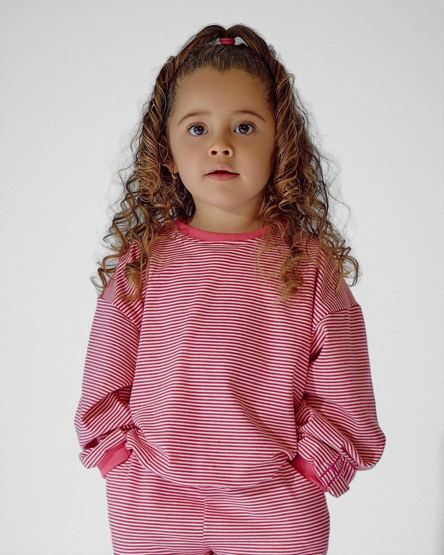 Raspberry Signature Striped Set