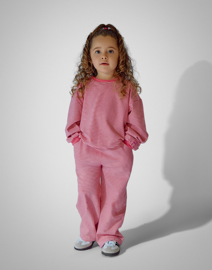 Raspberry Signature Striped Set